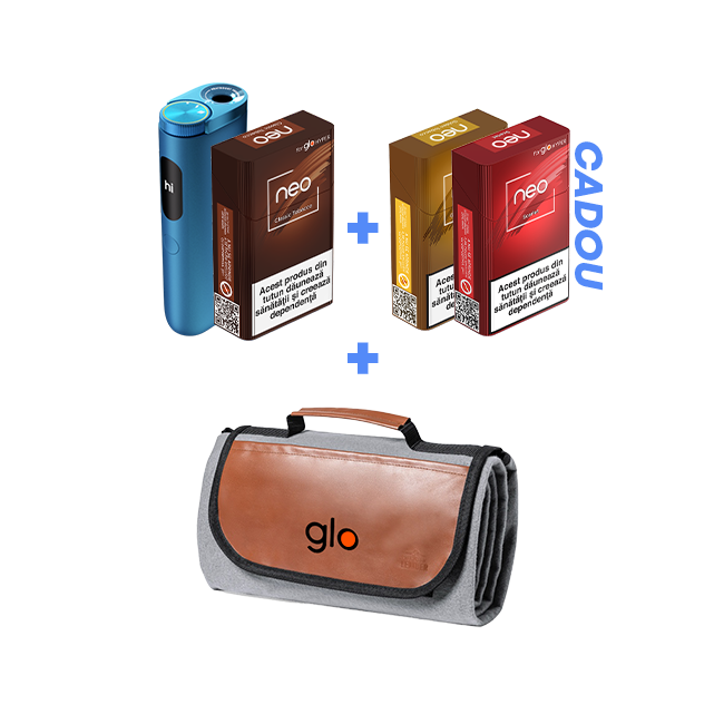 Starter Kit glo™ Hyper Pro & 1 pachet neo™ + 2 pachete CADOU + Pătura de picnic CADOU