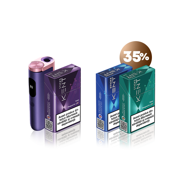 Starter Kit glo™ Hyper Pro & 1 pachet KENT designed for glo™ + 2 pachete CADOU