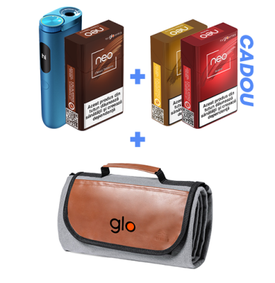 Starter Kit glo™ Hyper Pro & 1 pachet neo™ + 2 pachete CADOU + Pătura de picnic CADOU