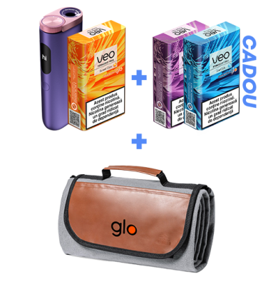 Starter Kit glo™ Hyper Pro & 1 pachet veo™ + 2 pachete CADOU + Pătura de picnic CADOU