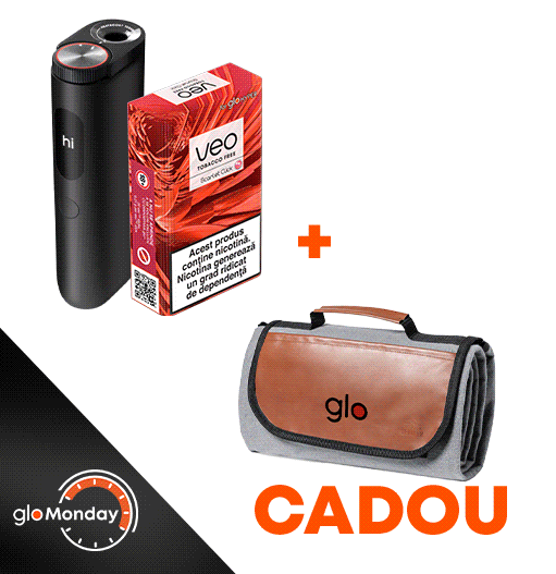Starter Kit glo™ Hyper Pro & 1 pachet Dunhill designed for glo™ + Husa de Silicon CADOU